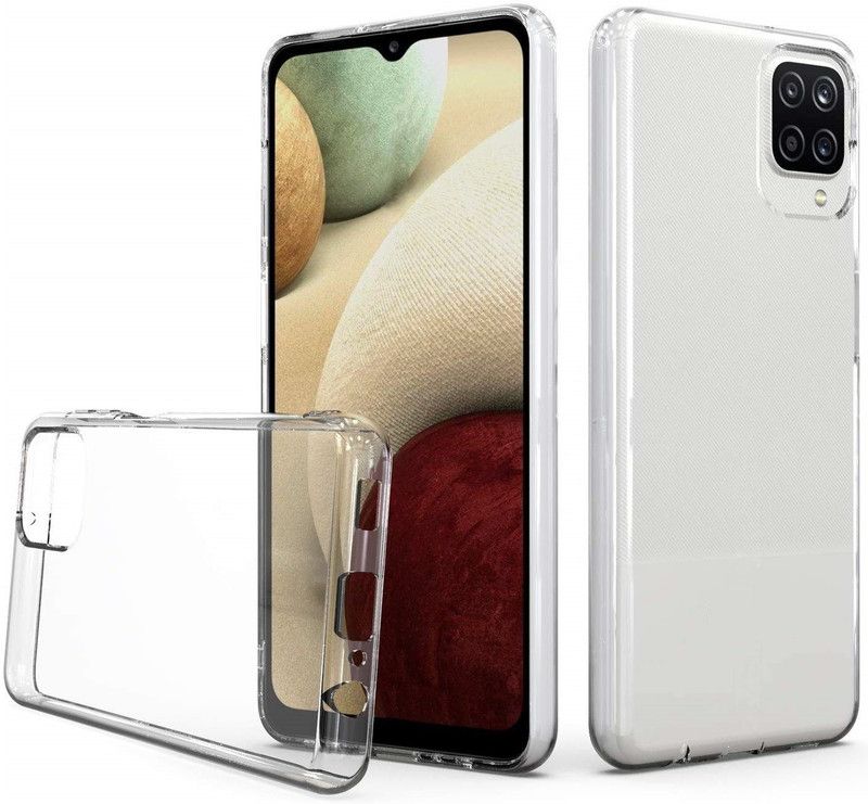 CELLCAMPUS Pouch for Samsung Galaxy M32  (Transparent, White, Grip Case, Pack of: 1)