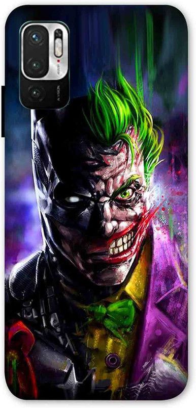 NDCOM Back Cover for Redmi Note 10T 5G Joker And Bat Printed  (Multicolor, Hard Case, Pack of: 1)