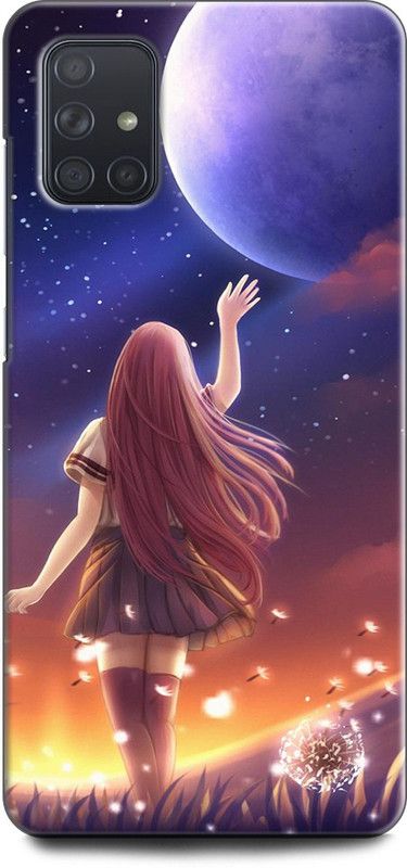Afterglow Back Cover for SAMSUNG Galaxy A71 ANIME, GRIL, ANIMATION FINE ART GRIL, ANIME  (Multicolor, Shock Proof, Pack of: 1)