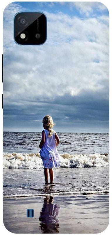 Bluvver Back Cover for Realme C20,RMX3061, Printed Girl Innocent Back Cover  (Multicolor, Hard Case, Pack of: 1)