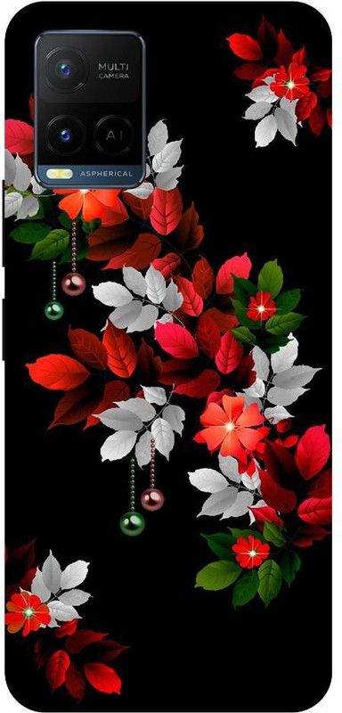 Bluvver Back Cover for Vivo Y21,V2111, Printed Leaves Fall Nature Back Cover  (Multicolor, Hard Case, Pack of: 1)