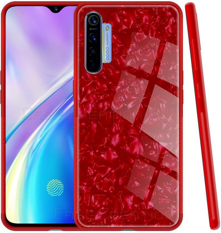 CASE CREATION Back Cover for Realme XT Marble Case  (Red, 3D Case, Pack of: 1)