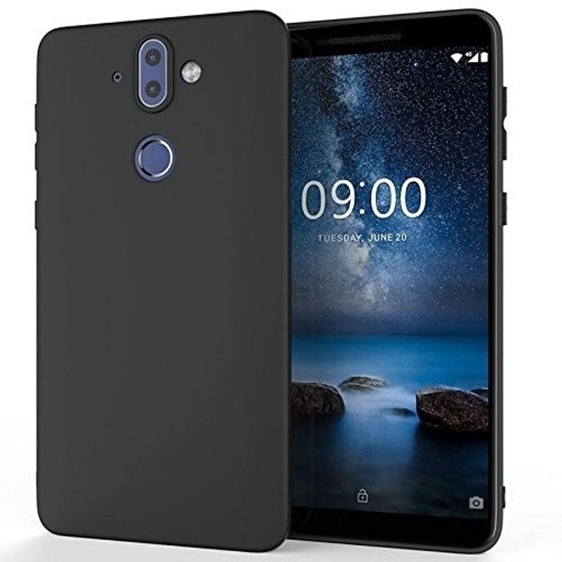 Outlier Back Cover for Nokia 8 Siricco  (Black, Silicon)