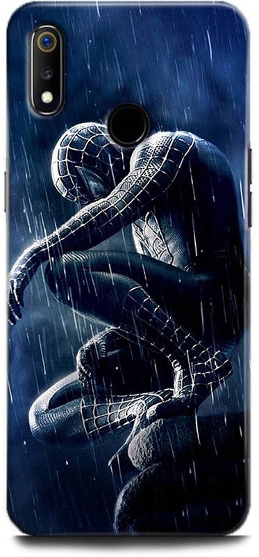 Afterglow Back Cover for Realme 3 SPIDERMAN, MARVAL, SUPERHERO, COMIC, PETER PARKER  (Multicolor, Shock Proof, Pack of: 1)