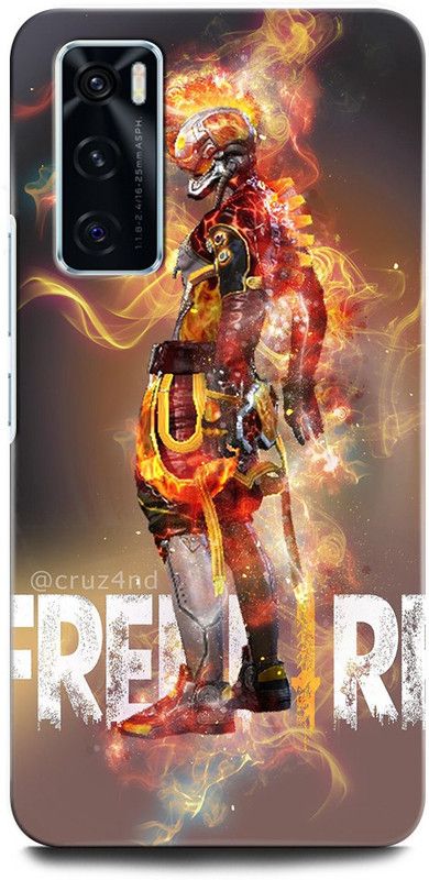 INTELLIZE Back Cover for ViVO V20 SE V2022 FREEFIRE, JUEGO, GUN, METAL, FIRE, BACKGROUND, GAME, ARMY  (Multicolor, Hard Case, Pack of: 1)