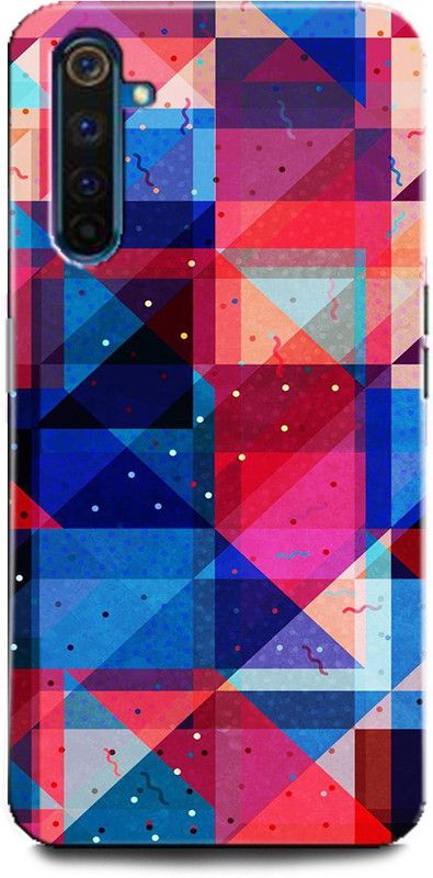 INDICRAFT Back Cover for Realme 6 Pro PLAID, T-SHIRT, COLORFUL, TEXTURE, ABSTRACT  (Multicolor, Hard Case, Pack of: 1)