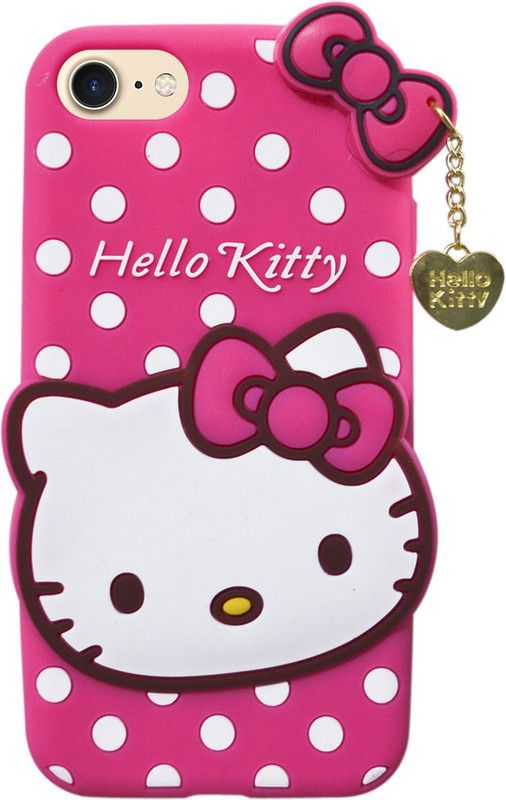 Coverage Back Cover for Kitty Case Apple iPhone 8 - MRRL2HN/A  (Pink, Flexible, Pack of: 1)