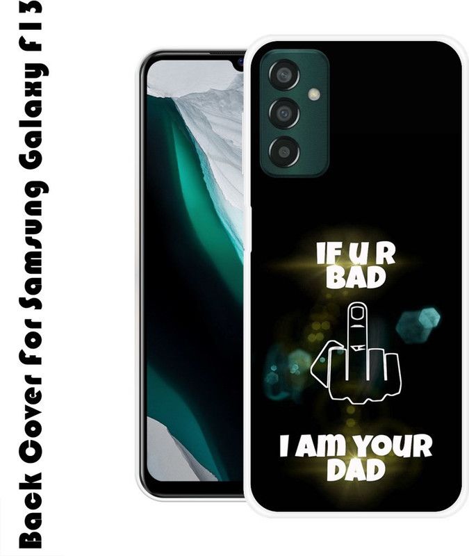 JATLAND Back Cover for SAMSUNG Galaxy F23 5G, SAMSUNG Galaxy F13  (Black, White, Silicon, Pack of: 1)