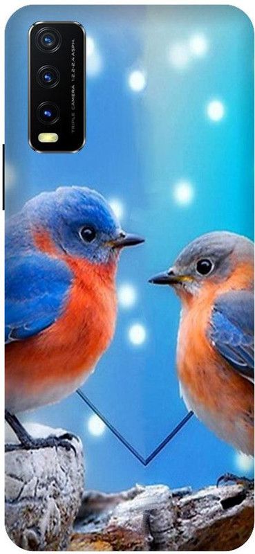 URCHIN Back Cover for Vivo Y20i Birds, Sweet birds, cute, Nature, Love birds, Love  (Multicolor, Shock Proof)