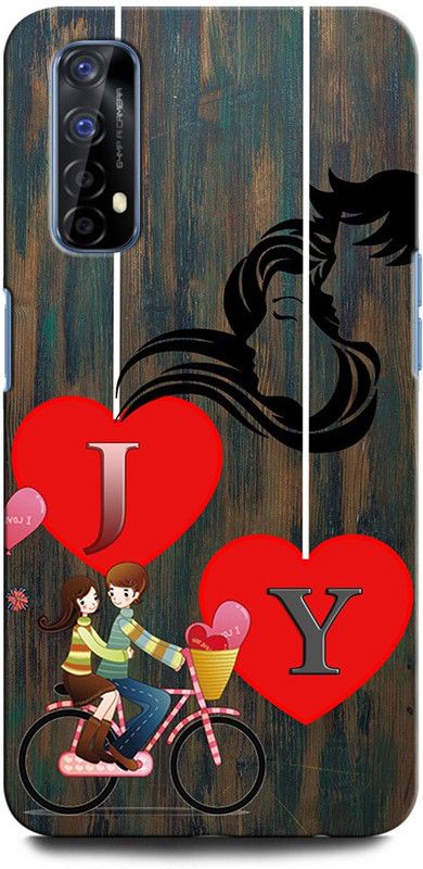ORBIQE Back Cover for Realme 7 JY, J LOVE Y, Y LOVE J, J LETTER, Y LETTER, JY NAME  (Multicolor, Hard Case, Pack of: 1)