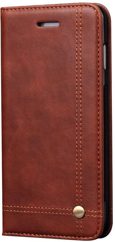 Pure Color Pouch for Samsung Galaxy S9+ / Galaxy S9 PLUS  (Brown, Magnetic Case)