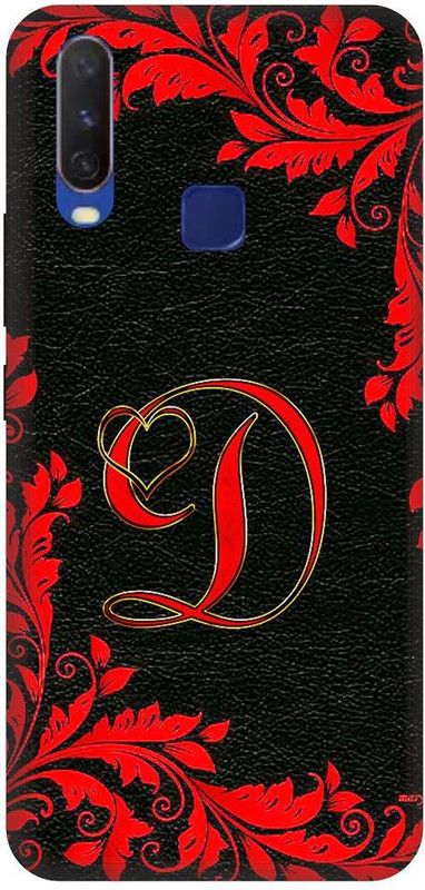 SSMORYA Back Cover for Vivo Y17, Vivo 1902 D Red text Printed  (Multicolor, Shock Proof, Pack of: 1)
