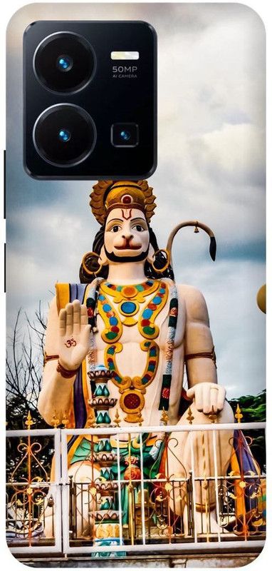 FRONK Back Cover for vivo Y22, V2207, HANUMAN, JI, MARUTI, BAJRANG, BALI, BALAJI, STATUE  (Gold, Hard Case, Pack of: 1)