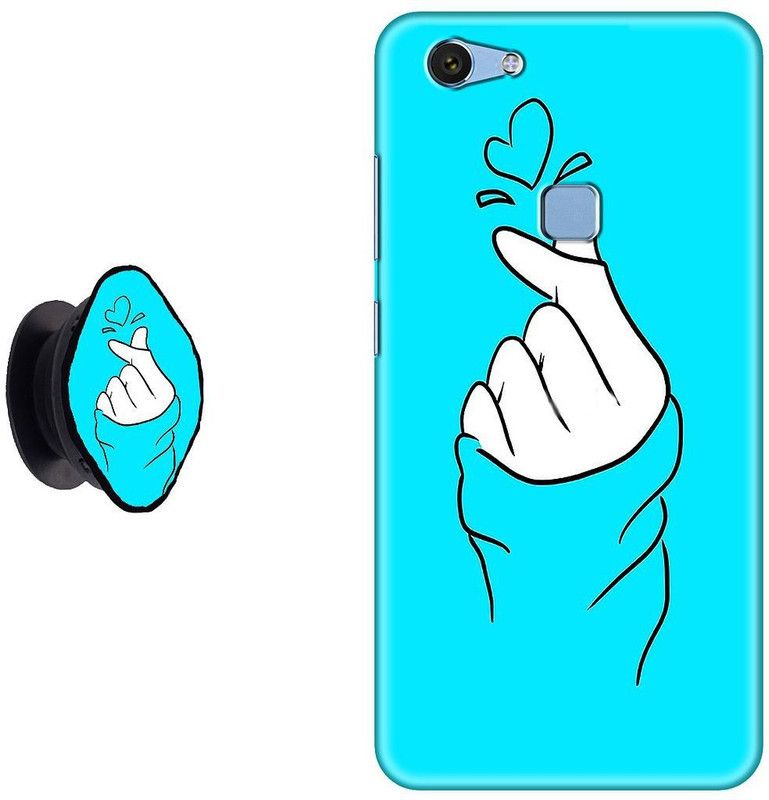 My Swag Back Cover for VIVO V7 Plus  (Blue, White, Cases with Holder, Pack of: 2)