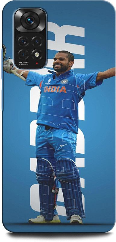 INTELLIZE Back Cover for Redmi Note 11 SHIKHAR DHAWAN, SPORTS, CRICKET  (Multicolor, Hard Case, Pack of: 1)