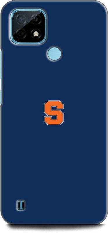 WallCraft Back Cover for Realme C21, RMX3201 S, S LETTER, S NAME, S ALPHABET, DESIGN, BLUE  (Multicolor, Dual Protection, Pack of: 1)