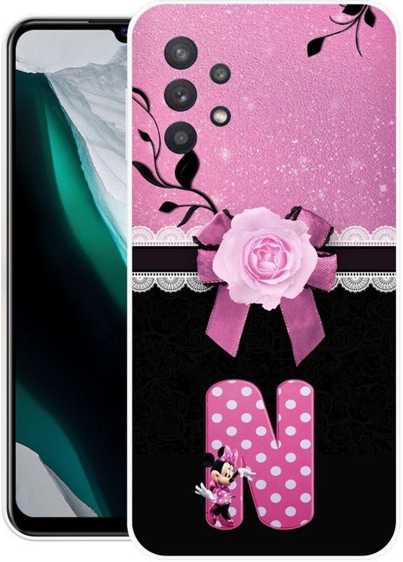 BLUEZAP Back Cover for Samsung Galaxy A32  (Pink, Black, Grip Case, Silicon, Pack of: 1)