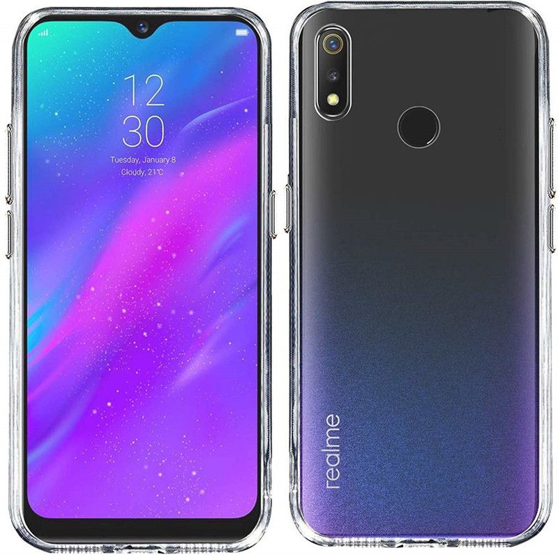 CELLCAMPUS Back Cover for Realme, Realme 3 Pro (2019), Realme 3 Pro  (White, Transparent, Grip Case, Pack of: 1)