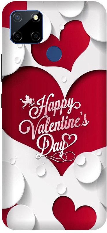SSMORYA Back Cover for Realme C12, Realme Narzo 20, Heppy Valentine Multicolour Printed  (Multicolor, Hard Case, Pack of: 1)