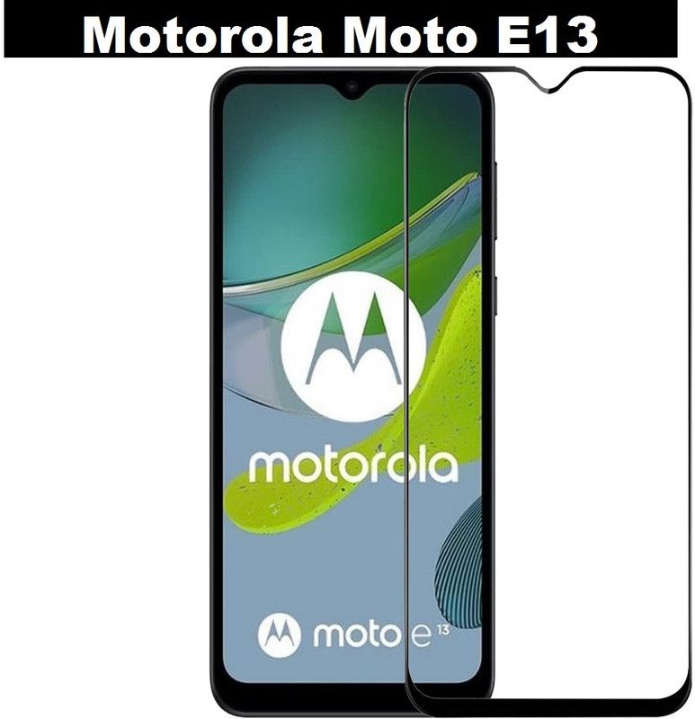 DSCASE Edge To Edge Tempered Glass for MOTOROLA MOTO E13  (Pack of 1)