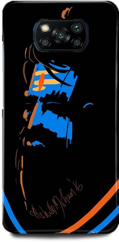 Ignite Back Cover for POCO X3  (Black, Blue, Hard Case, Pack of: 1)