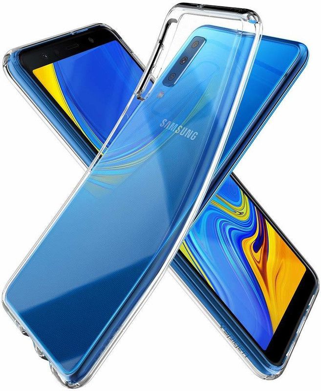 Coverage Back Cover for SAMSUNG Galaxy A7 - SM-A750F  (Transparent, Dual Protection)