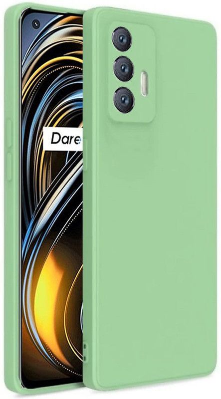 Micvir Back Cover for Realme GT 5G  (Green, Grip Case, Silicon, Pack of: 1)
