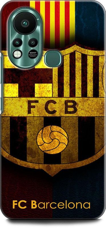 KEYCENT Back Cover for Infinix Hot 11s, X6812 BARCELONA, LOGO, BARCELONA EMBLEM, FOOTBALL, FCB  (Multicolor, Shock Proof, Pack of: 1)