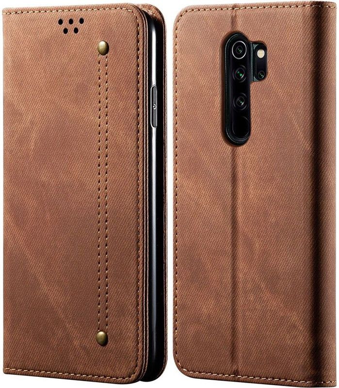 Swan Pouch for Redmi Note 8 PRO  (Brown, Magnetic Case)
