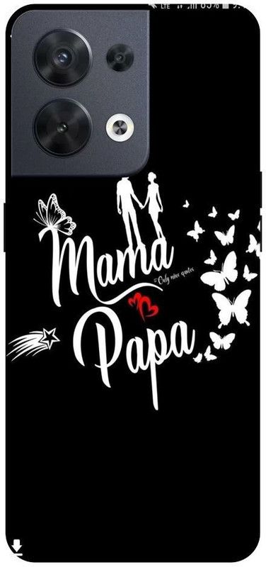 Wall Art Back Cover for OPPO RENO 8 (5G) Maa, Mother, Papa, Dad Printed  (Multicolor, Dual Protection, Pack of: 1)