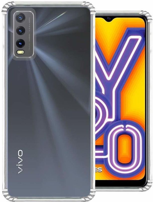 COVERBLACK Back Cover for Vivo Y12G  (Transparent, Shock Proof, Pack of: 1)
