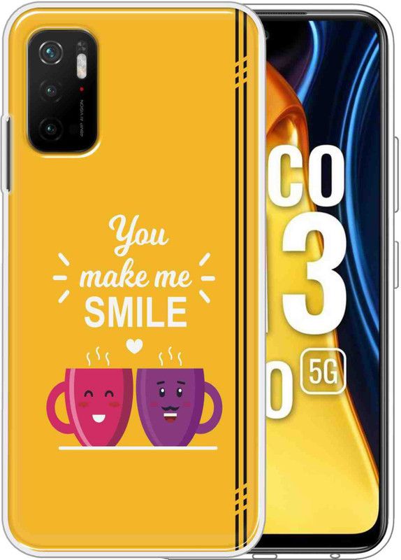 eBoggy Back Cover for Poco M3 Pro 5G  (Yellow, Dual Protection, Silicon, Pack of: 1)