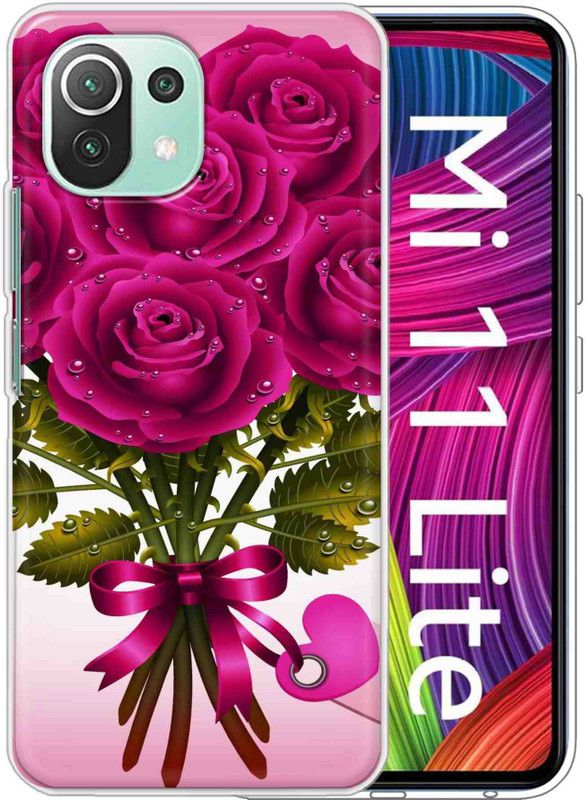 eBoggy Back Cover for Mi 11 Lite  (Multicolor, Dual Protection, Silicon, Pack of: 1)