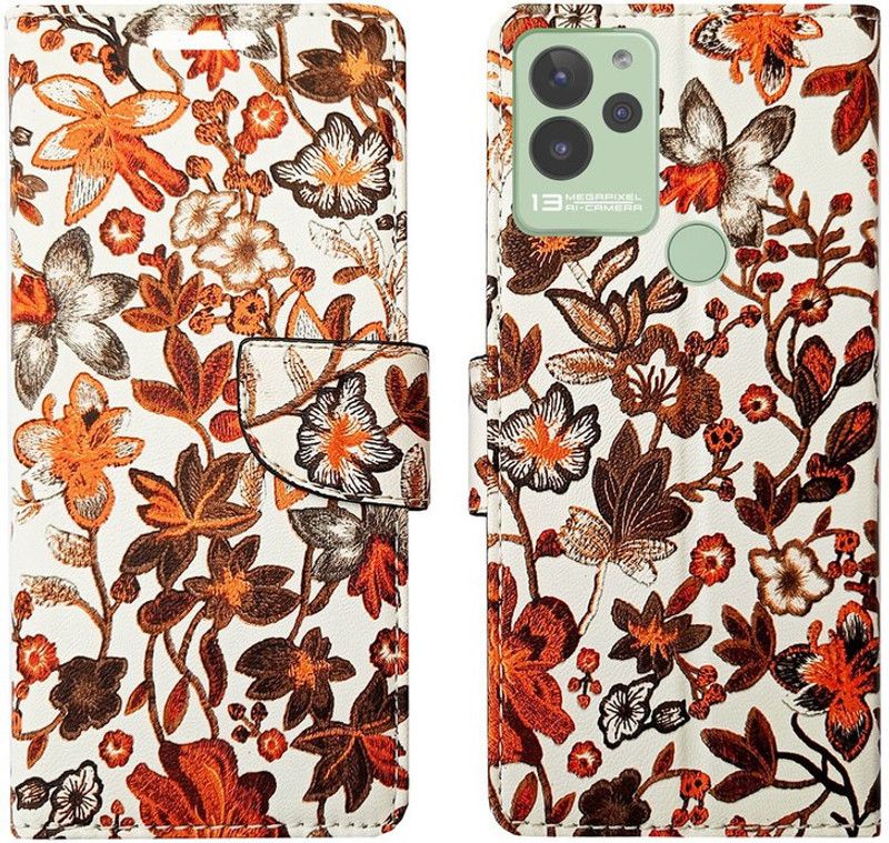 AD Enterprises Flip Cover for Lava Blaze  (Orange, Magnetic Case, Pack of: 1)