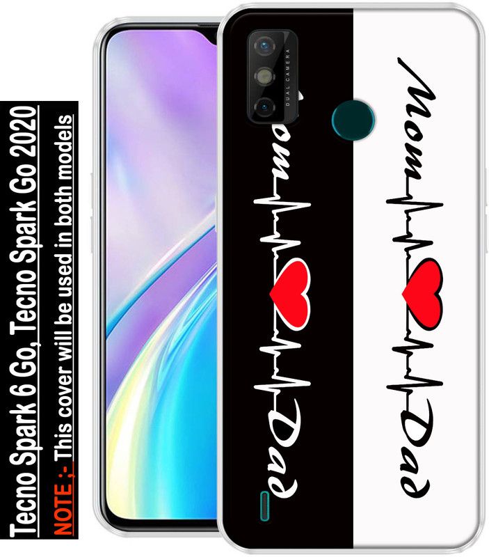 redfly Back Cover for Tecno Spark 6 Go, Tecno Spark Go 2020  (Multicolor, Grip Case, Silicon)