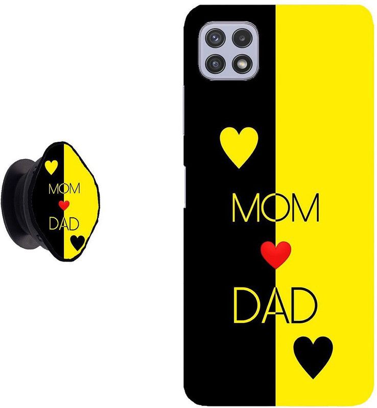 My Swag Back Cover for Samsung Galaxy A22 5G, Samsung Galaxy F42 5G  (Yellow, Black, Cases with Holder, Pack of: 2)