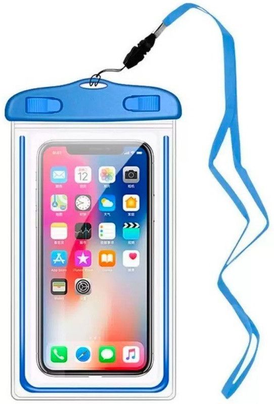 A3sprime Pouch for All Smartphones - up to 7 inch, [Universal Waterproof Mobile Pouch]  (Blue, Waterproof, Pack of: 1)