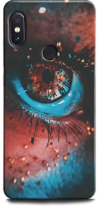 INTELLIZE Back Cover for Mi Redmi Note 5 Pro/ MZB6084IN eyes,Printed  (Multicolor, Shock Proof, Pack of: 1)