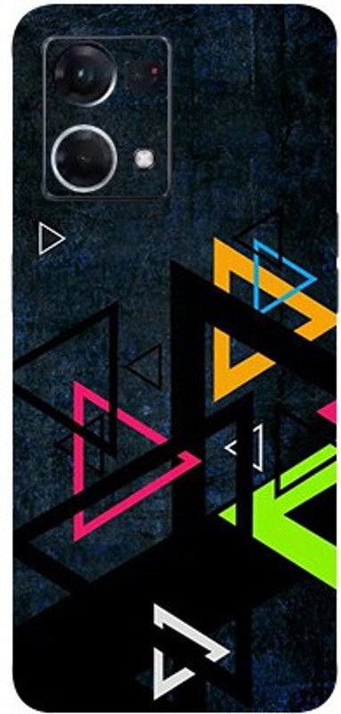 AsSkin Oppo F21 Pro 4G, oppo f21 pro 4g, oppo f21 pro 4g Mobile Skin  (Ultra Super Color Tringles Skin With High Matte Finish..0786)