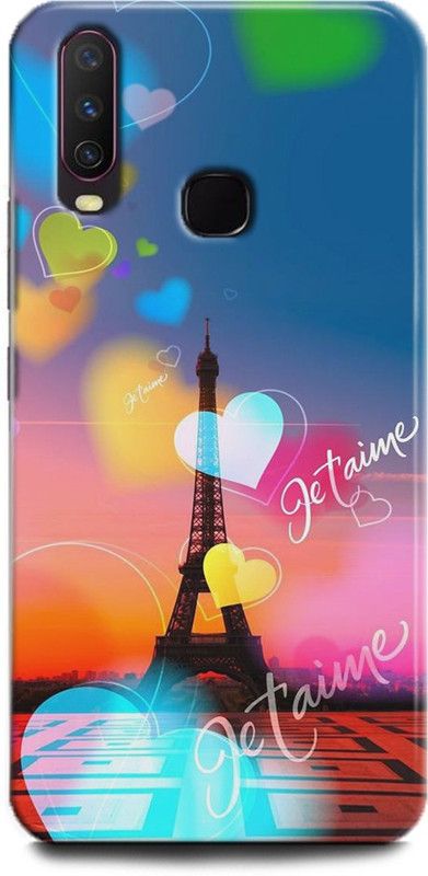 INDICRAFT Back Cover for Vivo Y15, Vivo 1901, Eiffel tower, Printed  (Multicolor, Shock Proof, Pack of: 1)