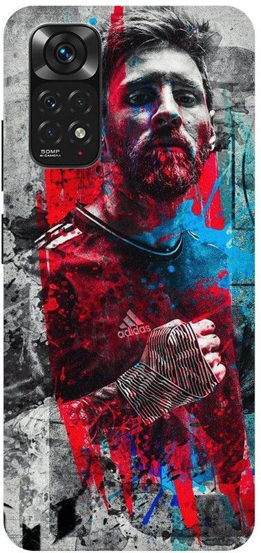 THE NARAYANA COLLECTIONS Back Cover for REDMI NOTE 11-MESSI,FOOTBALL,SPORTS,STYLISH  (Multicolor, Hard Case)
