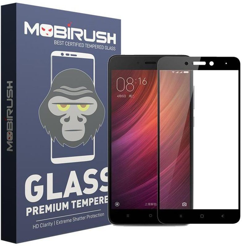 MOBIRUSH Edge To Edge Tempered Glass for Mi Redmi Note 4X  (Pack of 1)