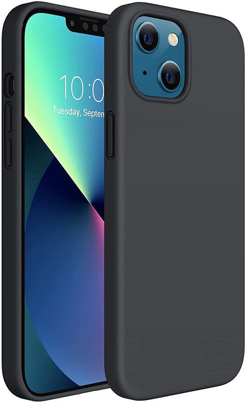 S-Hardline Back Cover for Apple iphone 13 mini  (Black, Flexible, Pack of: 1)