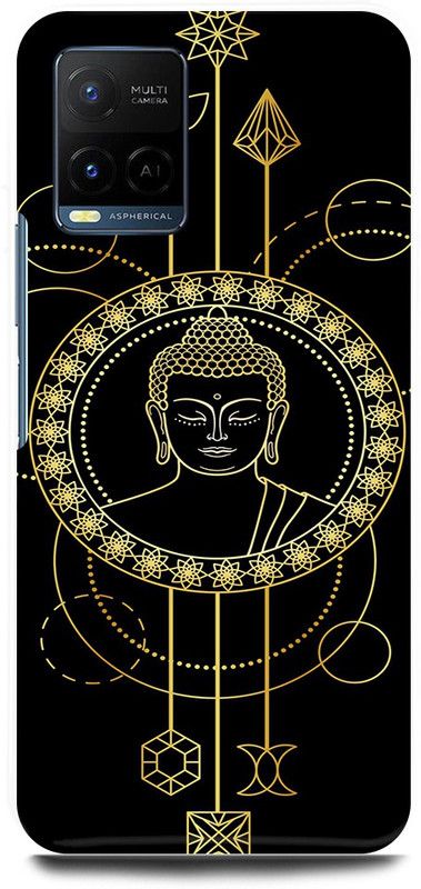 play fast Back Cover for Vivo Y21E GAUTAM, BUDDHA, NAMO, BUDDHAYE  (Black, Hard Case, Pack of: 1)