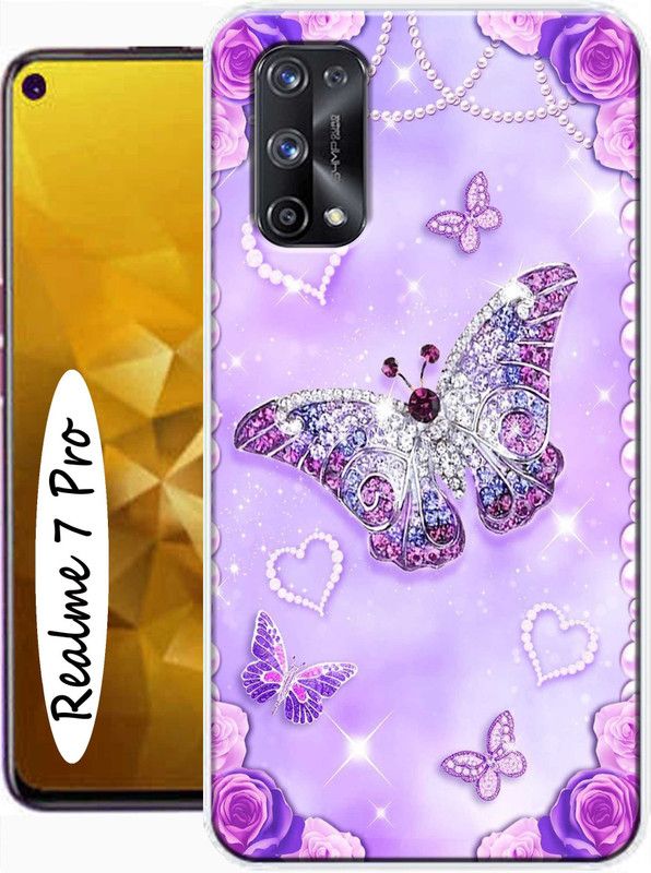 KENTAROELENE Back Cover for Realme 7 Pro  (Multicolor, Dual Protection, Silicon)