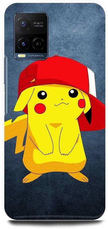 play fast Back Cover for Vivo Y33T, V2146 PIKACHU, POKEMON, CARTOON  (Yellow, Hard Case, Pack of: 1)