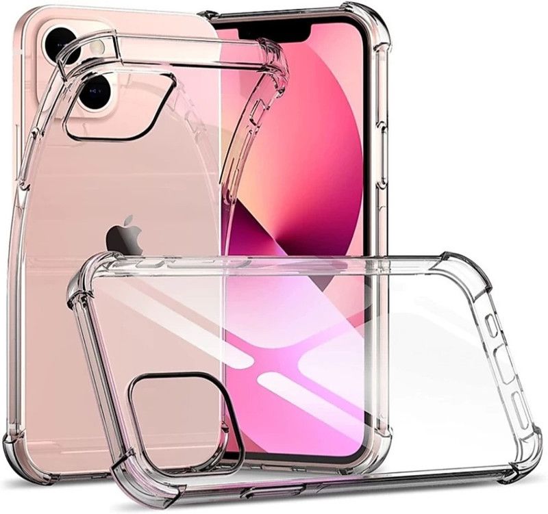 ISAAK Back Cover for Apple iphone 13  (Transparent, Grip Case, Silicon, Pack of: 1)
