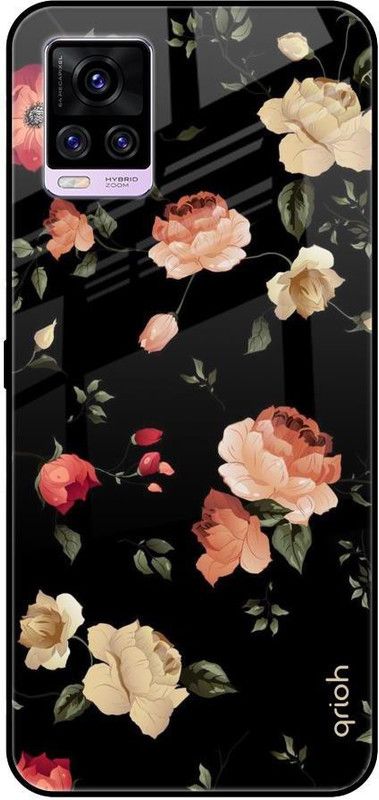 QRIOH Back Cover for Vivo V20 Pro  (Multicolor, Grip Case, Silicon, Pack of: 1)