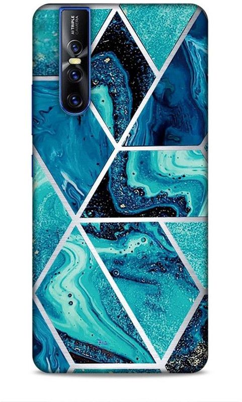 Printabulous Back Cover for VIVO V15 PRO  (Blue, Waterproof)