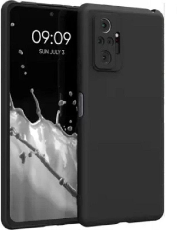SravAlikA Back Cover for Redmi Note 10 Pro, Redmi Note 10 Pro Max  (Black, Flexible, Pack of: 1)